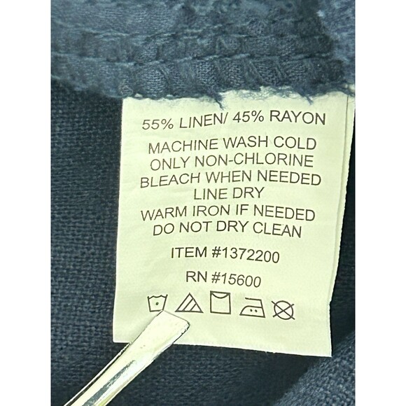 Briggs Womens Medium Blue Linen Rayon‎ Blend Pant NWT - Picture 7 of 10
